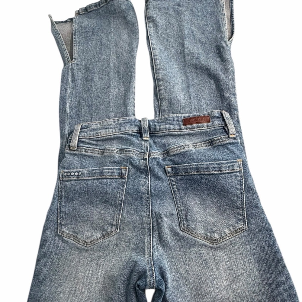 Blank NYC The Hoyt Flare Split Hem High Waist Jeans Sz 25 - Picture 6 of 13